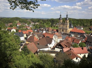 Pilgrimage basilica of the Holy Trinity of the Franciscan monastery and town of Gößweinstein,