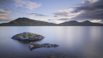 Evening mood at Muvatnet, Rondane National Park, Venabygdsfjell, Rondafjell, Enden, Ringebu,