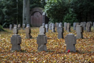 War graves at the Stadtwald cemetery in Essen-Kettwig, Essen, North Rhine-Westphalia, Germany,