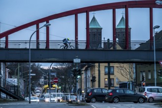 Former railway bridge, over Helenenstraße, in Essen Altendorf, part of the RS1 cycle highway,