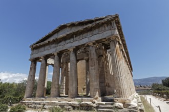 Temple of Hephaestus, god of blacksmithing, Theseion, view from west, Agora, Athens, Greece, Europe