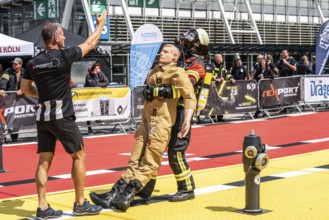 Firefit competition, competition for firefighters, Interschutz 2022 trade fair in Hanover, the