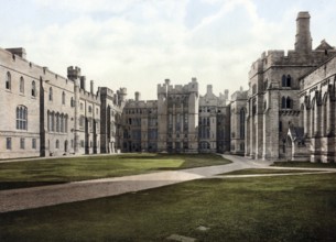 The Quadrangle, Arundel Castle, a castle in the village of Arundel in the county of West Sussex,