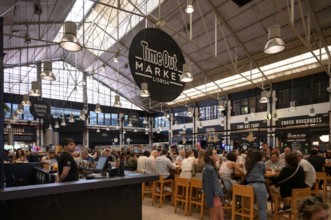 Interior, Restaurants, Events, Food, Time Out Market, Lisbon, Portugal, Europe