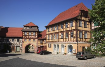 Königsberg, market square, Hassberge district, Lower Franconia, Bavaria, Germany, Europe