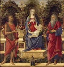 Madonna mit Kind und den beiden Heiligen Johannes (1484-1485), Madonna and Child with both Saints