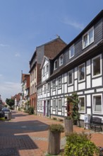 Half-timbered houses, Keßlerstraße, Hildesheim, Lower Saxony, Germany, Europe