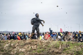 Violent clashes between thousands of demonstrators and the police, after a demonstration against