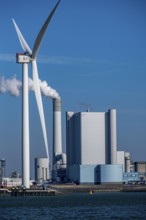 Uniper Maasvlakte power plant, coal-fired power plant, in the seaport of Rotterdam, Netherlands,