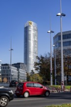 The Posttower, Deutsche Post Group headquarters, high-rise building in Bonn, Helmut-Schmidt-Platz,