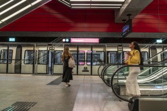 The metro, underground, light rail, in Copenhagen, 4 lines have been crossing the city since 2002,