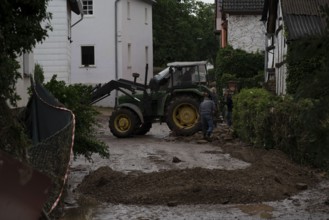 Flood in North Rhine-Westphalia, the village of Iversheim on the Erft was almost completely flooded