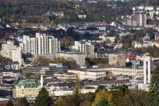 View over Wuppertal, to the north, Wuppertal Barmen, North Rhine-Westphalia, Germany, Europe