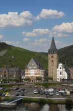 Bernkastel with the former watchtower and current tower of the parish church of St Michael,