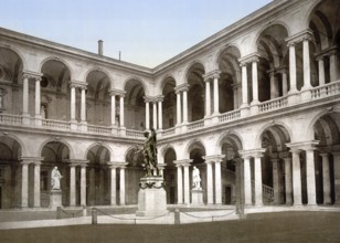 Der Hof von Brera, Innenhof des Palazzo Brera, Mailand, Italien, The Court of Brera, Brera Palace