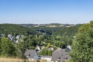 A45 motorway, the Rahmede viaduct, which is totally closed due to massive damage to the supporting