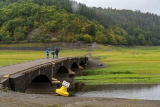 The Edersee, near Waldeck, the third largest reservoir in Germany, currently has only just under