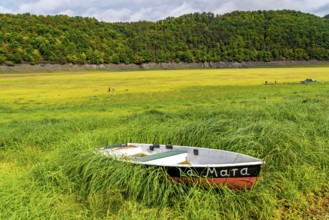 The Edersee, near Waldeck, the third largest reservoir in Germany, is currently only 13% full, the