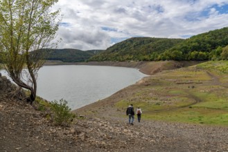 The Edersee, near Waldeck, the third largest reservoir in Germany, currently has only just under