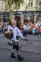 Participants dressed up as jesters from the guest canton of Schwyz, jesters' symposium of the