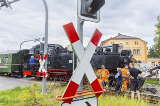 There was a serious accident between a train on the Weißeritz Valley Railway and a lorry from the