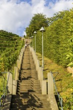 The Spitzhaus staircase is located in the Saxon town of Radebeul. It connects the Hoflößnitz