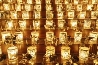 Candle mill, candle mills, traditional, traditional offer, at the Nuremberg Christmas Market,