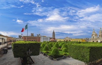 Mexico, Leon, Central city Martyrs Plaza, Plaza Martires in historic center., Central America