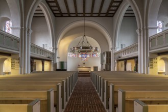 The town church of St Nicolai in Westerland, island of Sylt, district of North Friesland,