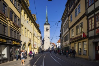 Domplatz, Erfurt, Thuringia, Germany, Europe