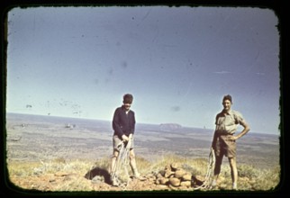 Expedition of the Melbourne Grammar School, Northern Territory, Australia, 1956, tow boys with