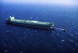 Bergeson O Y Tankers Oil tanker, cargo ship at sea, Saudi Arabia 1979