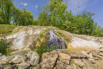 Natural thermal spring in Vyšné Ružbachy Spa, Slovakia, Europe