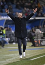 Goal celebration Coach Christian Ilzer TSG 1899 Hoffenheim Gesture Gesture Europa League, PreZero