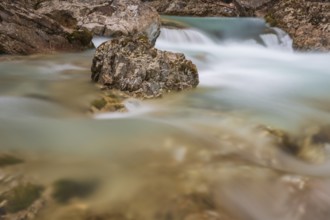 The Riss creek flowing fast through the Eng valley