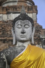 Buddha statue in Wat Yai Chai Mongkhon, Buddhist temple, Ayutthaya, Ayutthaya province, Thailand,