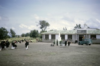 AVillage school rural area between Ambato and Banos, Ecuador, South America, 1962, South America