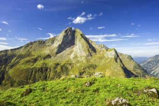 East side of the Höfats 2259m, Allgäu Alps, Allgäu, Bavaria, Germany, Europe