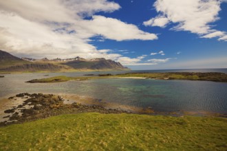 Coastal landscape at at Djupivogur, East Iceland