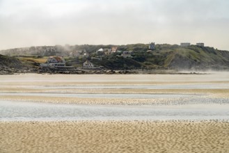 Low tide on the beach at Le Gris Nez on the Côte d'Opale or Opal Coast, Audinghen, France, Europe