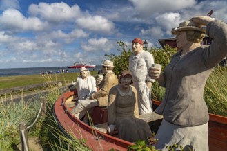 Sculpture Bootstour by the artists Laura & Christel Lechner from the series Alltagsmenschen in