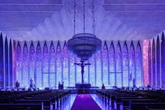 Don Bosco Church, designed by Carlos Alberto Naves, World Heritage Site, Brasilia, Federal