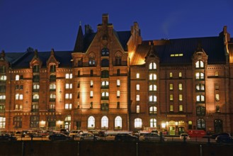 Europe, Germany, Hamburg, historic warehouse district, view from the customs canal to the former