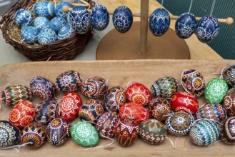 Sorbian Easter eggs, decorated Easter eggs, Sorbian eggs, Germany, Europe