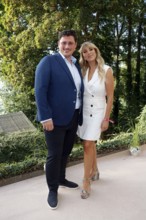 Riccardo Marinello and Annemarie Eilfeld at the event Landpartie with Julian F.M. Stöckel at the