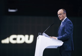 Friedrich Merz, party chairman of the CDU, photographed at the CDU Germany 2024 party conference in