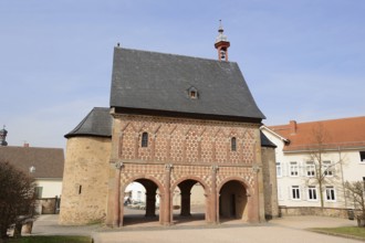 Royal Hall or Carolingian Gate Hall, Lorsch Monastery, Lorsch, Hesse, Germany, Europe