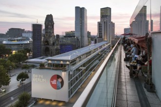 From the roof terrace of the 25hours Hotel, visitors have a panoramic view of Berlin's City West