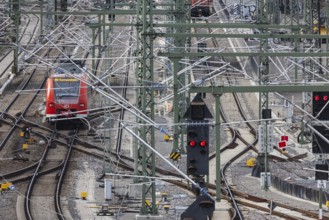 New Untertürkheim railway sidings. The track network is being reorganised as part of Stuttgart 21.