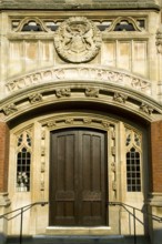 Public Library closed doorway, Ipswich, Suffolk, England, illustrating concept of library closures